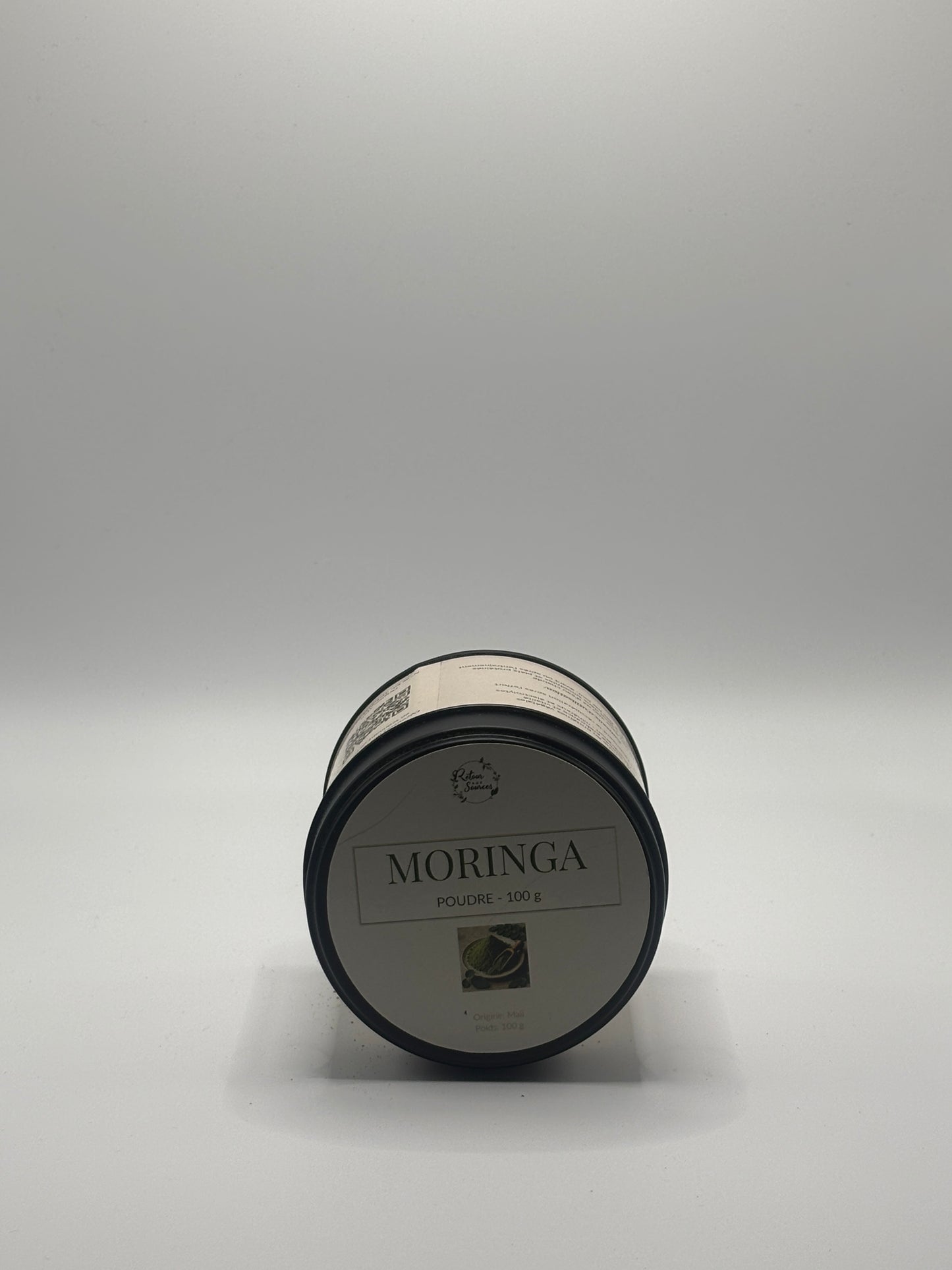 Moringa en poudre 100g – Boîte premium avec cuillère en bois